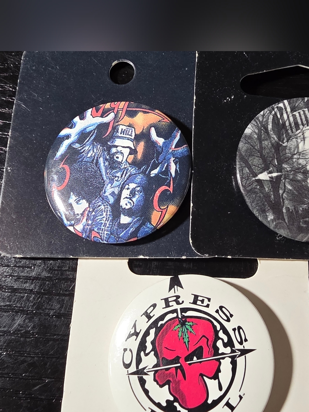 Vintage 90s Cypress Hill Buttons Pin Back Lot Hip Hop - Picture 4 of 4